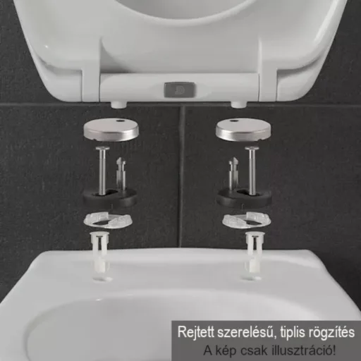 CeraStyle CITY SLIM WC ülőke - MATT SZÜRKE - duroplast - lecsapódásgátlós - könnyen levehető - WaterMarkt.hu