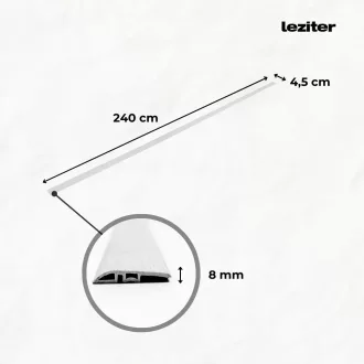   Vinyl SPC padló szintkiegyenlítő Serona kőhatású homokszürke 2400x45x8 mm