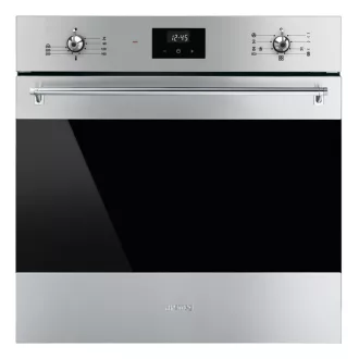 SMEG HŐLÉGKEVERÉSES SÜTŐ, Classica design, 60 cm, ES LCD, inox - WaterMarkt.hu