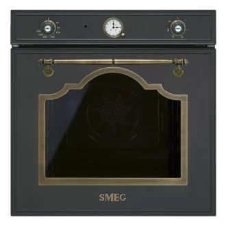 SMEG HŐLÉGKEVERÉSES SÜTŐ, Cortina design, 60 cm, analóg, antracit - WaterMarkt.hu