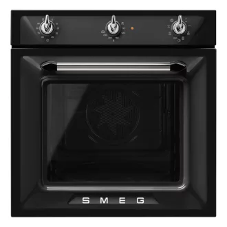 SMEG LÉGKEVERÉSES SÜTŐ, Victoria design, 60 cm, analóg, fekete - WaterMarkt.hu