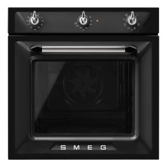   SMEG LÉGKEVERÉSES SÜTŐ, Victoria design, 60 cm, analóg, fekete