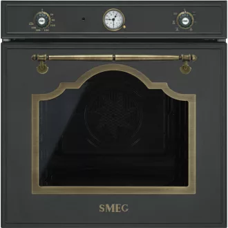 SMEG LÉGKEVERÉSES SÜTŐ, Cortina design, 60 cm, analóg, antracit - WaterMarkt.hu