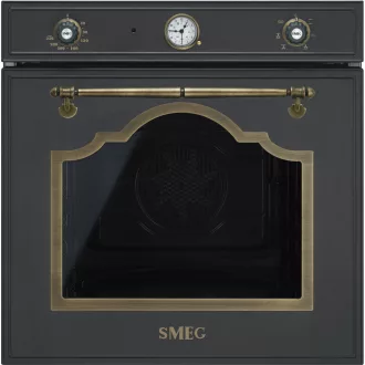   SMEG LÉGKEVERÉSES SÜTŐ, Cortina design, 60 cm, analóg, antracit