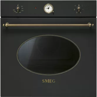 SMEG HŐLÉGKEVERÉSES SÜTŐ, Colonial design, 60 cm, analóg, antracit - WaterMarkt.hu