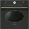 SMEG HŐLÉGKEVERÉSES SÜTŐ, Colonial design, 60 cm, analóg, antracit - WaterMarkt.hu