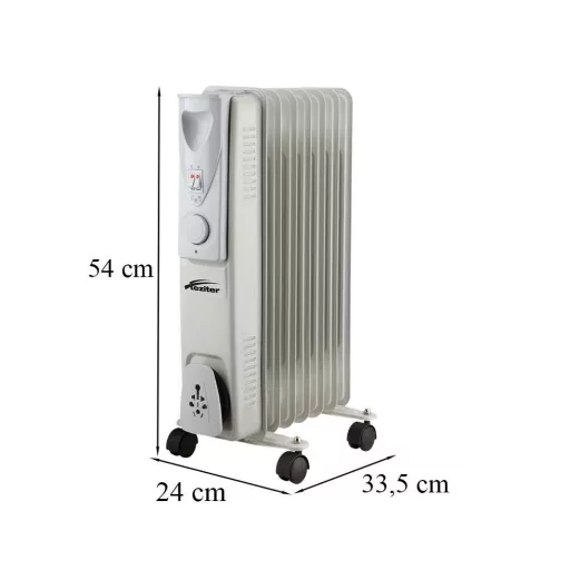 Norde 7 tagos olajradiátor 600W/900W/1500W - WaterMarkt.hu