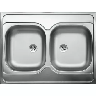 LAVEO LON 60 2M teletetős kétmedencés inox mosogató szifonnal - WaterMarkt.hu