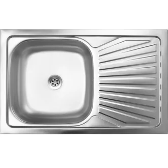 LAVEO LON 50 teletetős egymedence csepptálcás inox mosogató szifonnal - WaterMarkt.hu