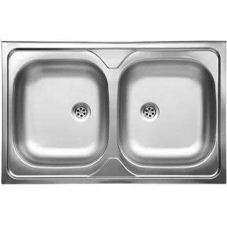 LAVEO LON 50 teletetős kétmedencés inox mosogató szifonnal - WaterMarkt.hu