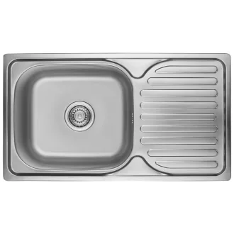LAVEO ORION egymedence csepptálcás inox mosogató szifonnal - WaterMarkt.hu