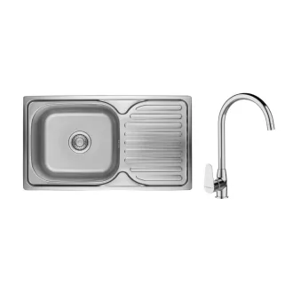 LAVEO ORION 1CS SZETT íves króm csappal - WaterMarkt.hu