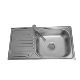 LAVEO ORION egymedence csepptálcás inox mosogató szifonnal - WaterMarkt.hu