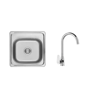 LAVEO STANDARD 1M SZETT íves króm csappal - WaterMarkt.hu