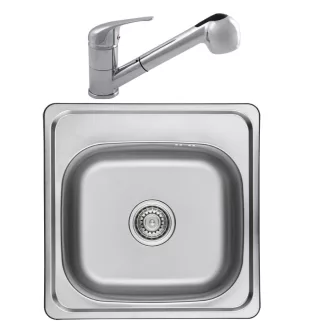 LAVEO STANDARD 1M SZETT kihúzható zuhanyv. króm csappal - WaterMarkt.hu