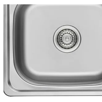 LAVEO STANDARD egymedencés inox mosogató szifonnal - WaterMarkt.hu