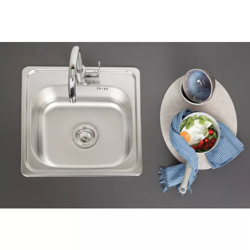 LAVEO STANDARD egymedencés inox mosogató szifonnal - WaterMarkt.hu