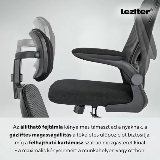 Flexo ergonomikus irodai forgószék deréktámasszal - WaterMarkt.hu