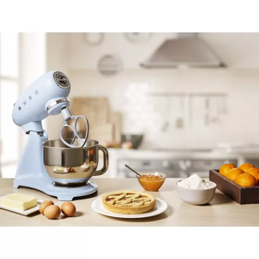 SMEG KONYHAI ROBOTGÉP, retro, világoskék test és talp - WaterMarkt.hu