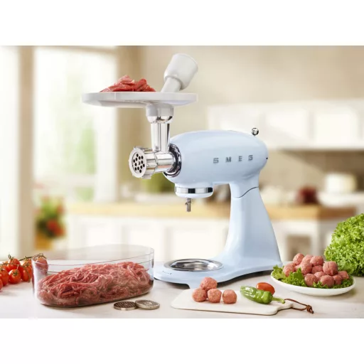 SMEG KONYHAI ROBOTGÉP, retro, világoskék test és talp - WaterMarkt.hu