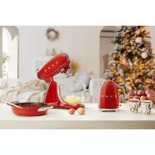 SMEG KONYHAI ROBOTGÉP, retro, piros test és talp - WaterMarkt.hu