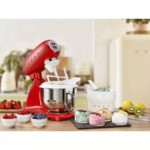 SMEG KONYHAI ROBOTGÉP, retro, piros test és talp - WaterMarkt.hu