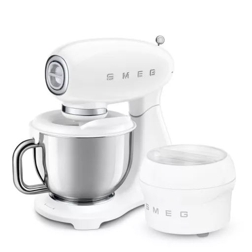 SMEG KONYHAI ROBOTGÉP, retro, fehér test és talp - WaterMarkt.hu