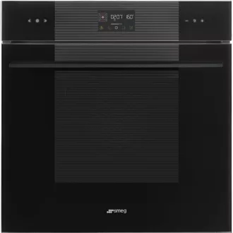 SMEG HŐLÉGKEVERÉSES SÜTŐ, Linea design, Galileo, 60 cm, ES LCD, mélyfekete üveg - WaterMarkt.hu