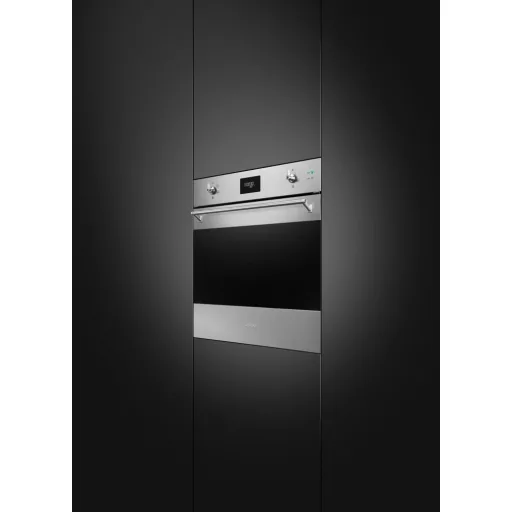 SMEG KOMBINÁLT SÜTŐ, GŐZFUNKCIÓVAL, Classica design, Galileo, 60 cm, CS LCD, inox - WaterMarkt.hu