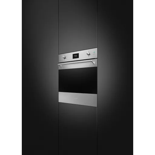 SMEG KOMBINÁLT SÜTŐ, GŐZFUNKCIÓVAL, Classica design, Galileo, 60 cm, CS LCD, inox