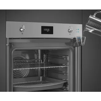 SMEG KOMBINÁLT SÜTŐ, GŐZFUNKCIÓVAL, Classica design, Galileo, 60 cm, CS LCD, inox - WaterMarkt.hu