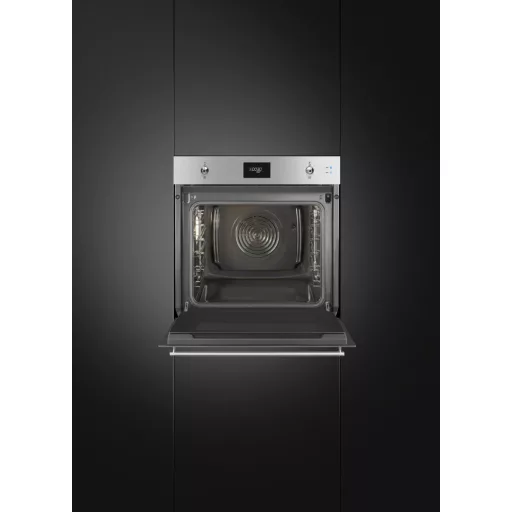 SMEG KOMBINÁLT SÜTŐ, GŐZFUNKCIÓVAL, Classica design, Galileo, 60 cm, CS LCD, inox - WaterMarkt.hu