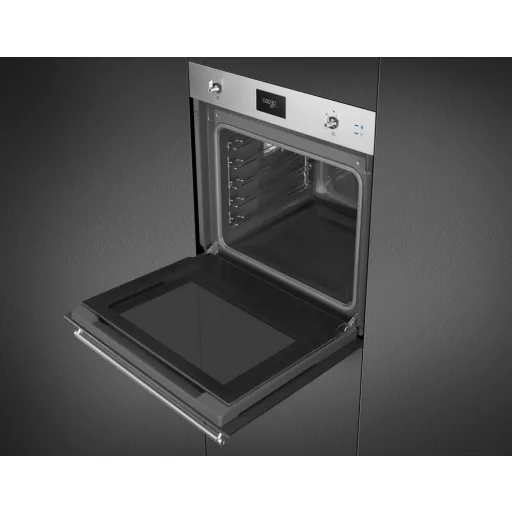 SMEG KOMBINÁLT SÜTŐ, GŐZFUNKCIÓVAL, Classica design, Galileo, 60 cm, CS LCD, inox - WaterMarkt.hu