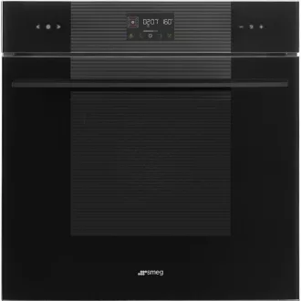 SMEG PIROLITIKUS HŐLÉGKEVERÉSES SÜTŐ, Linea design, Galileo, 60 cm, ES LCD, mélyfekete üveg - WaterMarkt.hu