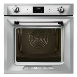 SMEG PIROLITIKUS HŐLÉGKEVERÉSES SÜTŐ, Victoria design, Galileo, 60 cm, ES LCD, inox - WaterMarkt.hu
