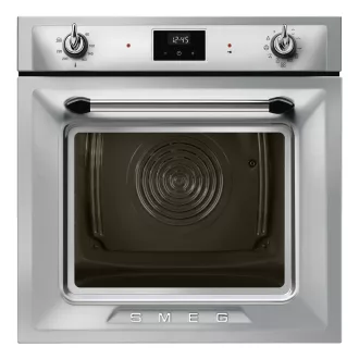   SMEG PIROLITIKUS HŐLÉGKEVERÉSES SÜTŐ, Victoria design, Galileo, 60 cm, ES LCD, inox
