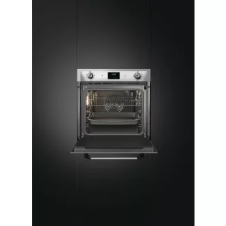 SMEG PIROLITIKUS HŐLÉGKEVERÉSES SÜTŐ, Victoria design, Galileo, 60 cm, ES LCD, inox - WaterMarkt.hu