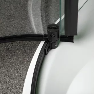 Splash Black 90 íves zuhanykabin zuhanytálca nélkül