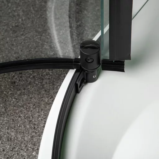Splash Black 90 íves zuhanykabin zuhanytálca nélkül