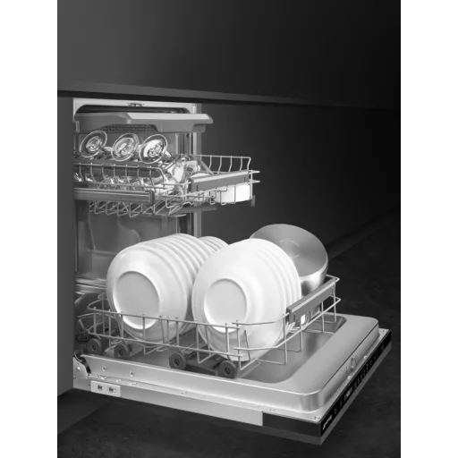 SMEG TELJESEN BEÉPÍTHETŐ MOSOGATÓGÉP, 45 cm, 10 teríték, 8 funkció, 2 hőmérséklet, 46dB - WaterMarkt.hu