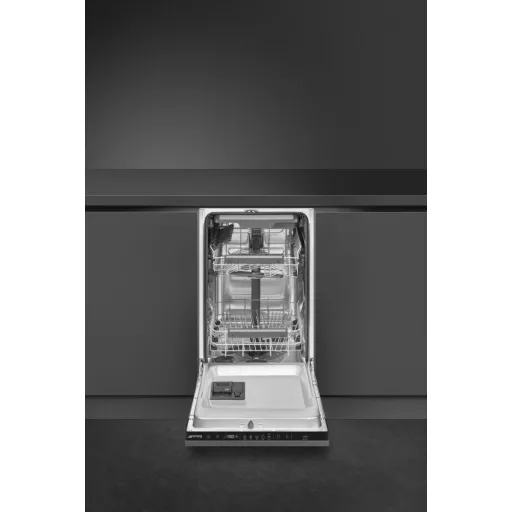 SMEG TELJESEN BEÉPÍTHETŐ MOSOGATÓGÉP, 45 cm, 10 teríték, 8 funkció, 2 hőmérséklet, 46dB - WaterMarkt.hu