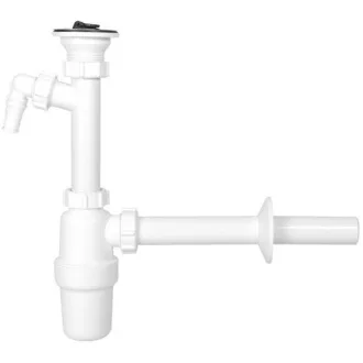 Styron-LI mosdószifon, mosógép csatlakozóval, Ø32 mm-es - WaterMarkt.hu