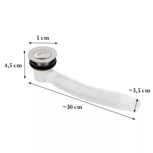 Klik-Klak szifon zuhanytálcához 50 mm - WaterMarkt.hu