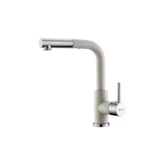 LUX S Metalac Xgranit Mosogató Csaptelep - Kihúzható, Bézs - WaterMarkt.hu
