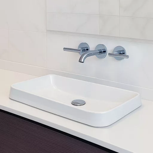 CeraStyle GRAND - PULTBA félig beültethető - Top Counter - porcelán mosdó - 49 x 30 cm - WaterMarkt.hu
