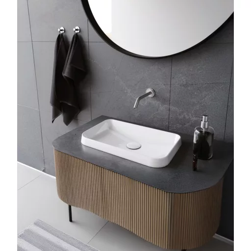 CeraStyle GRAND - PULTBA félig beültethető - Top Counter - porcelán mosdó - 49 x 30 cm - WaterMarkt.hu