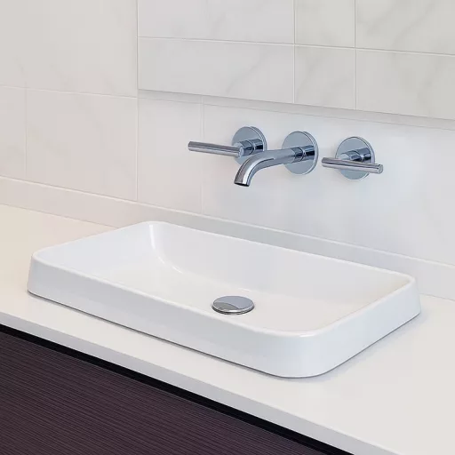 CeraStyle GRAND - PULTBA félig beültethető - Top Counter - porcelán mosdó - 49 x 30 cm - WaterMarkt.hu