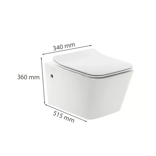 Tina fali rimless WC soft close ülőkével - WaterMarkt.hu