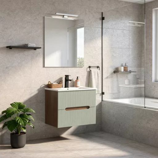 Trent 60 alsó szekrény mosdóval