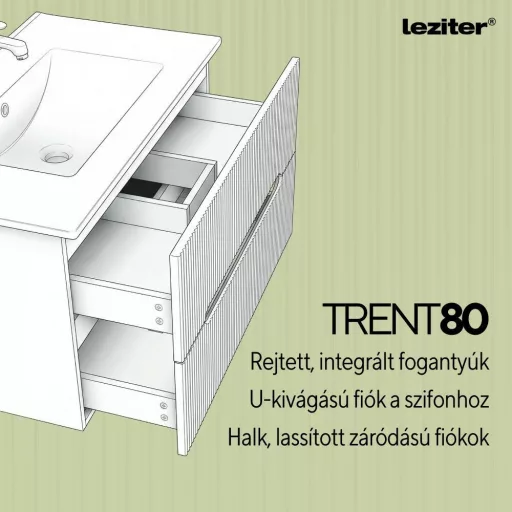 Trent 80 alsó szekrény mosdóval - WaterMarkt.hu